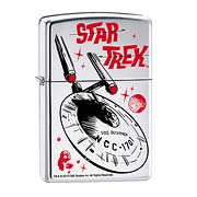 Star Trek TOS Enterprise High Polish Chrome Zippo Lighter